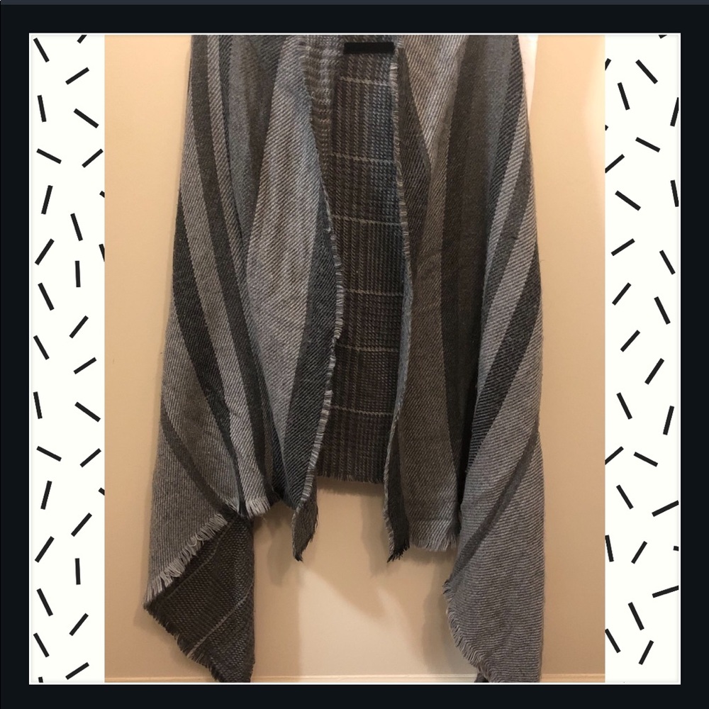 Grey sweater/cape poncho